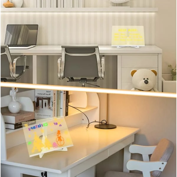 LED-noteringstavla med färgad rittavla, lysande bokstavstavla 30*20cm