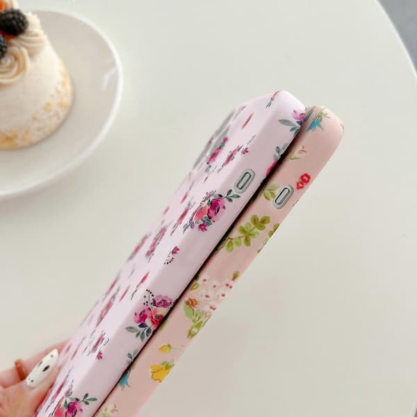 Lite blomstermønster TPU-telefondeksel for iPhone 12 Pro Max