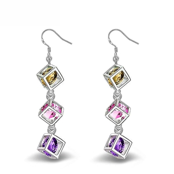 Diamond-encrusted earrings small fresh temperament earrings