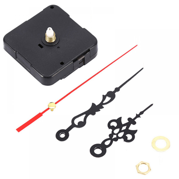 Urværksdele, Sort DIY Mekanisme Quartz Urværksdele Udskiftning