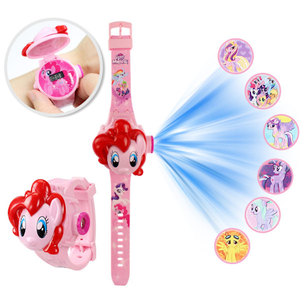 Barnprojektionsklocka, barnklockleksak, födelsedags- och årsdagspresent, leksakspresent My Little Pony
