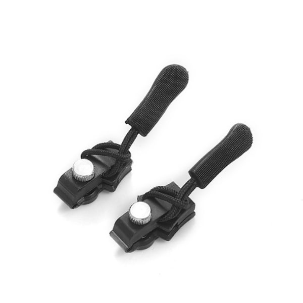 100 stk. Sorte lynlåsreparationer Universal udskiftning af metal lynlåstilbehør Rygsæk Jakke Tøj Værktøjsfri aftagelig lynlåshoved Length 4.6CM