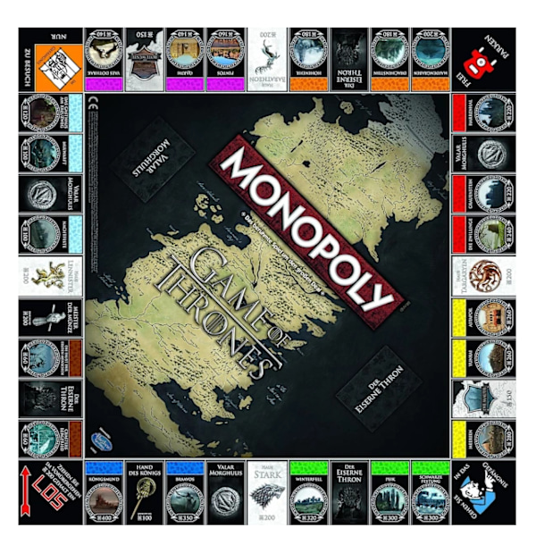 Monopoly Game of Thrones Collector's Edition - Peli suositun sarjan faneille 6 pelaajalle