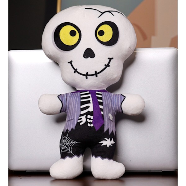 Sjove plyslegetøj, græskarmand, skeletmonster, horror dukke, rekvisitter, dekorationspuppe