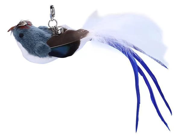 Kissalelu imukupilla ja liikkuvalla linnulla