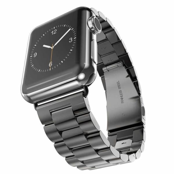 Apple Watch 38/40/41 Länk Armband Metall Svart Svart