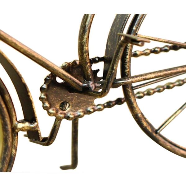 Kreativa europeiska retro heminredning hantverk, järnklocka, vardagsrum cykelsadelklocka