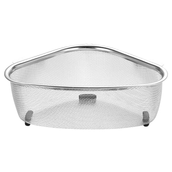 Oppvaskkum Avløpskurv Rustfritt Stål Trekant Kjøkkenhylle A2