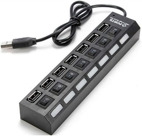 USB-keskitin, LED USB High Speed 480Mbps -sovitin USB-keskitin