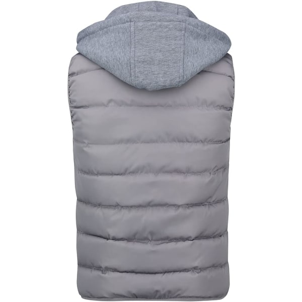 Harmaa hihaton takki tikattu untuvatakki /XL gray XL
