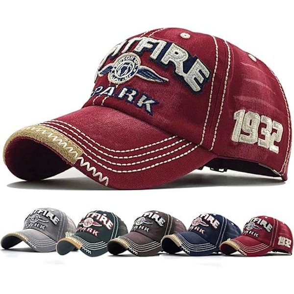 Kulunut baseball-lippis miehille Vintage Trucker Hat Men Cotton Embroidered Snapback Casual Baseball Cap Unisex