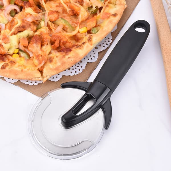Pizzaformad Kvarn i Rostfritt Stål - Pizzakvarn Hjul Rulle