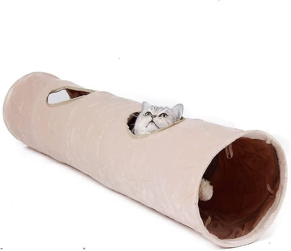 Tunnel leker med 2 huller å utforske 120x25cm