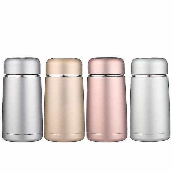 320ml Mini Söta Kaffe Vakuumflaskor Termos Rostfritt Stål Rese Dricksvattenflaska Termosar Koppar Och MuggarC[C] Silver Silver
