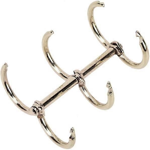 12 st Silver Bokringar, 3 Håls Metall Lösbladsringar, Ring Snap Split Gångjärn