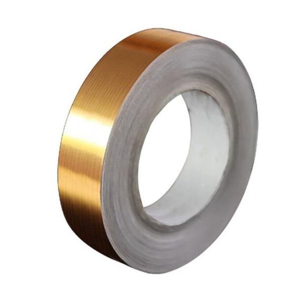50m/rulle dekorativ tape flise klistermærke sømlinje guld 1,2 cm bredde Gold 1.2cm Width