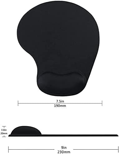 Kontor Musemåtte med Gel Håndledsstøtte - Ergonomisk Gaming Skrivebordsmusemåtte Håndledsstøtte - Design Gamepad Måtte Gummibase til Bærbar Computer blue