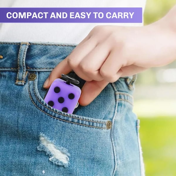 Fidget Leksaker för Ångest Sensorisk Leksak Stress Relief Leksak Fidget Kub för Barn Anti-Ångest Leksak för Barn och Vuxna - Lugnande Kub