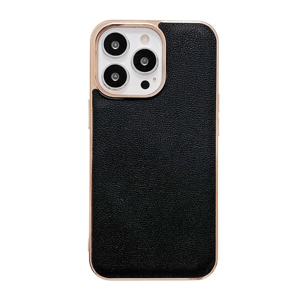 Nahkainen galvanointi puhelinkotelo iPhone 14 Pro:lle