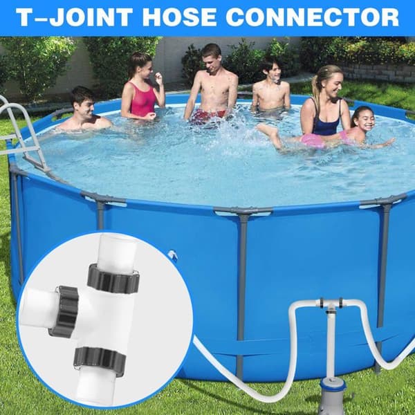 Poolslangskoppling, T-koppling Poolslangadapter, 1,5 tum Poolslangskoppling