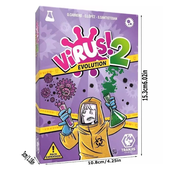 Viral Evolution Den ultimative smitsomme kortspilsudvidelse, løs strategisk kaos og udvikle gameplayet med venner Virus 2 Extended Edition