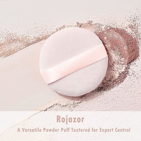 Cotton Powder Puff Rund Makeup Dry Puff (10 förpackningar)