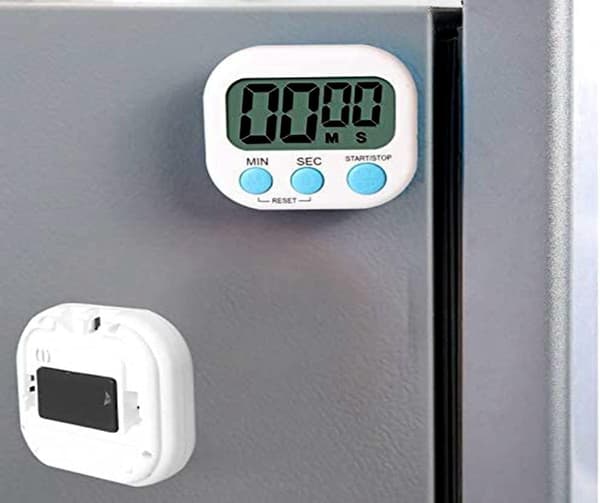 Digital Visuell Timer Stoppklokke med Høy Alarm, Magnetisk Bakside