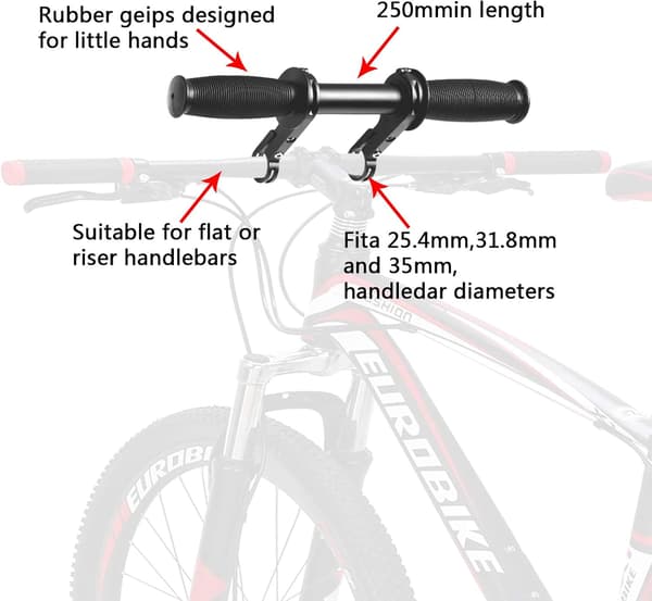 Portable MTB-styreforlengere for barn, sykkelutstyr