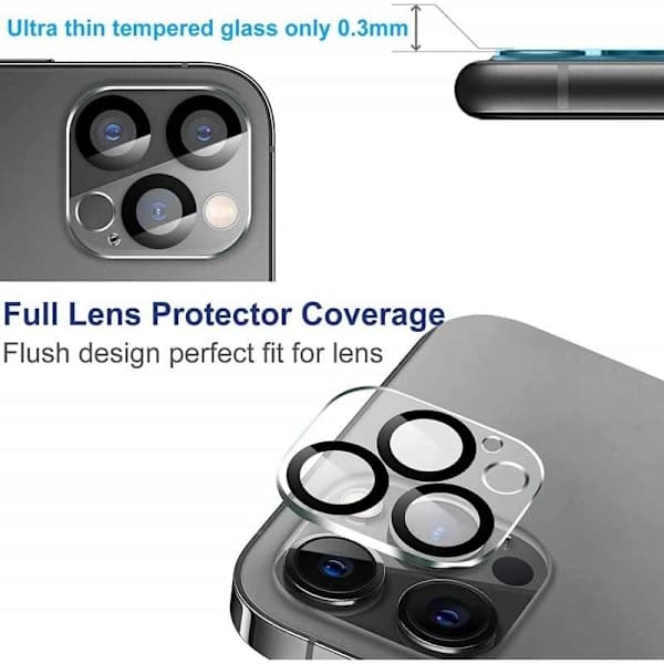 2-PAK iPhone 14 Pro / 14 Pro Max Kamerabeskyttelse Transparent
