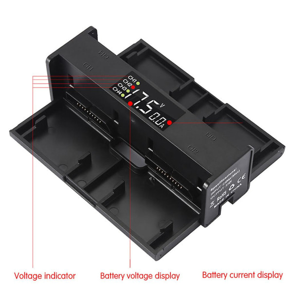 Sort smart batterioplader til Mavic 2 Pro/Zoom opladerladestation