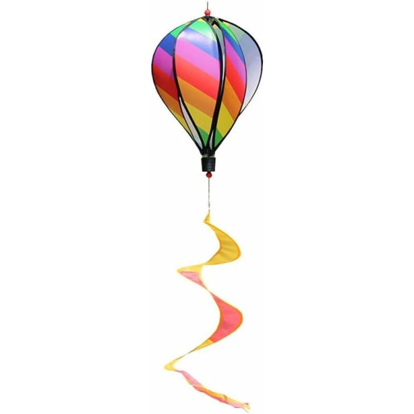Utendørs vindmøllestreng hagedekorasjon varmluftsballongheng vit