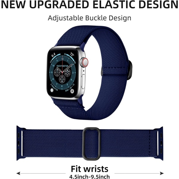 3-pak elastiske bånd kompatible med Apple Watch Band 41 mm 3 stk 11 38 mm/40 mm/41 mm 3pcs 11 38mm/40mm/41mm