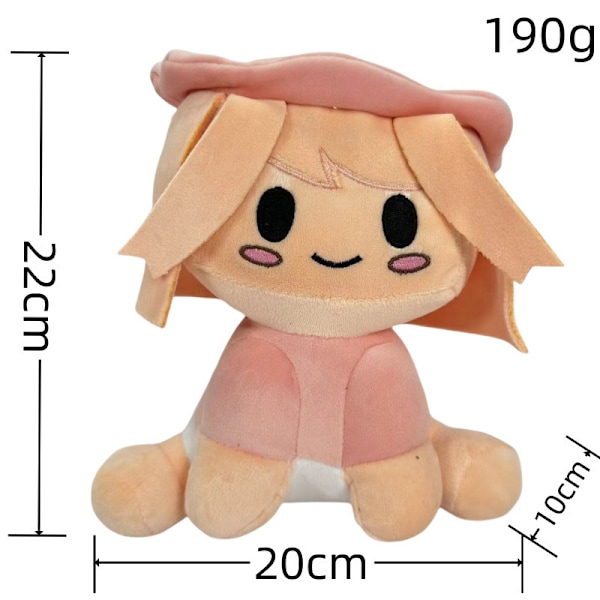 Blox Buddy Plyschleksak, Roblox Bacon Girl, Cool Boy Hat Dock, Julplyschdocka Present, Baseboll Baby Plyschleksak, Present till Män och Kvinnor Pink Girl