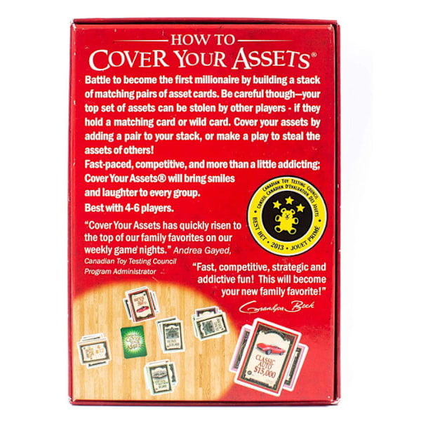 GrAndpa Becks Cover Your Assets Kortspel - Roligt Familjespel & Samlarobjekt