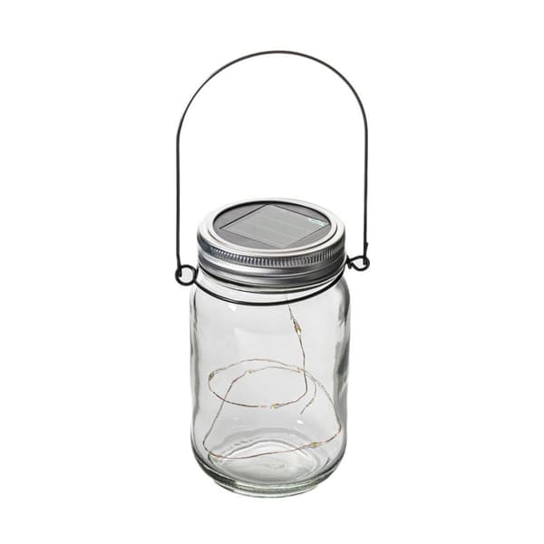 3 Solcelle Lys Mason Jar 8 LED Solcelle Glas Lys Lanterne Terrasse
