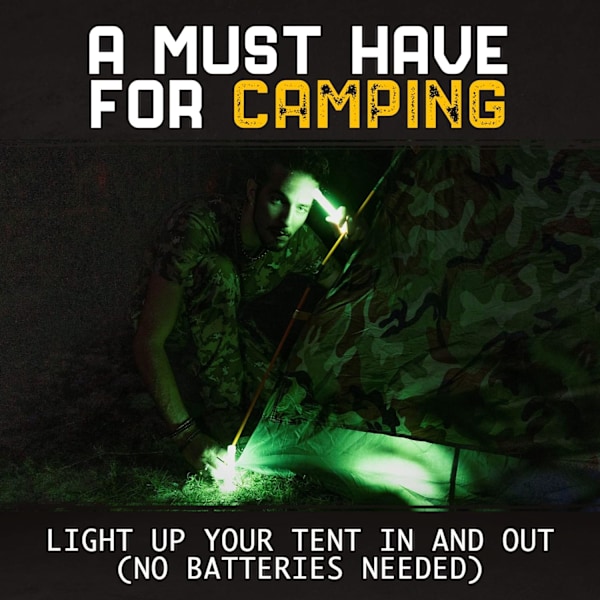 30 Ultra Bright Glow Sticks i Bulk - Multi Use Glowsticks for Fester med 12 Timers Varighet