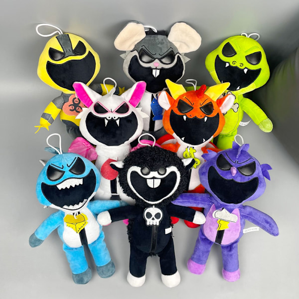 Nightmare Critters Plyschleksak Yarnaby Plushies Stoppade Djur Poppy Playtime Dockor Barnpresenter Gray Mouse