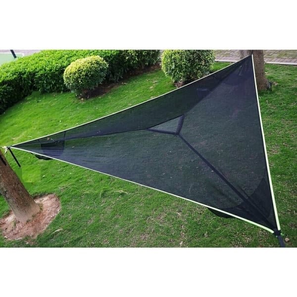 Stor triangel camping träd luft hammock 3 personers portabel hammock för utomhuscamping i trädgården