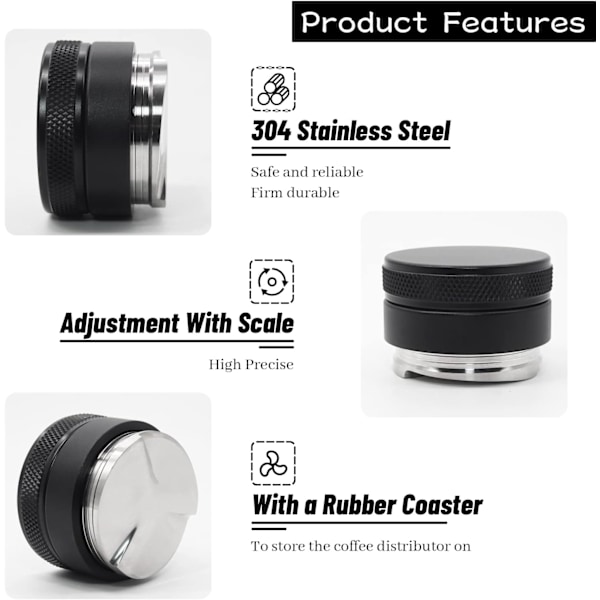 Kaffefordeler 53mm Kaffe Nivellering til Sage 54mm Portafilter Barista Kaffe Tilbehør