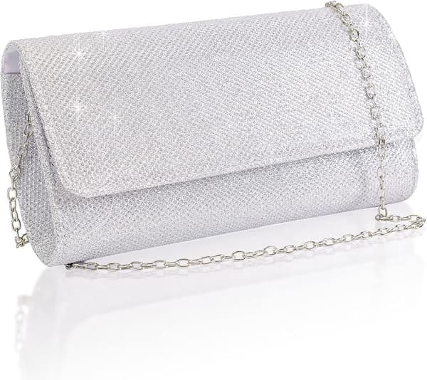 Dames Clutch Sequin Aften Håndtaske Kæde Skuldertaske