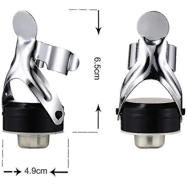 4 stk. Champagne Propper, Champagne Prop i Rustfrit Stål til Mousserende Vin