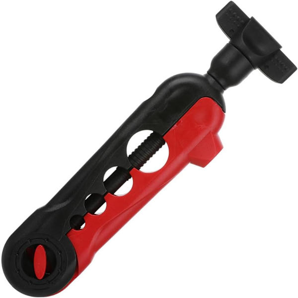 Bärbar universell fiskespölespole Justerbar vinda Rullspolningsanordning Fiskeutrustning Tillbehör black red