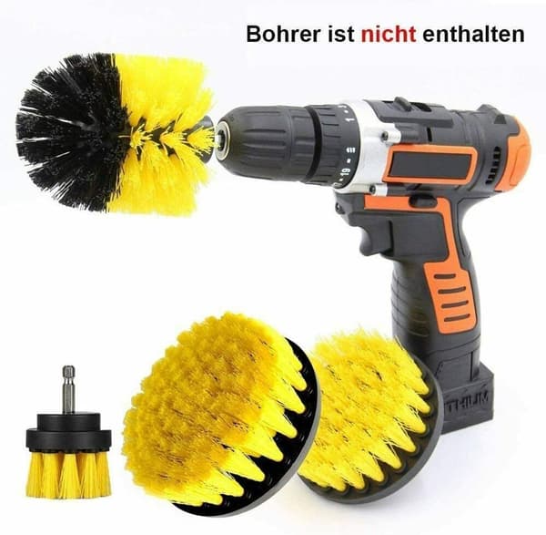 4 Borsttillbehör Poleringsborstar för Borstskrubbar