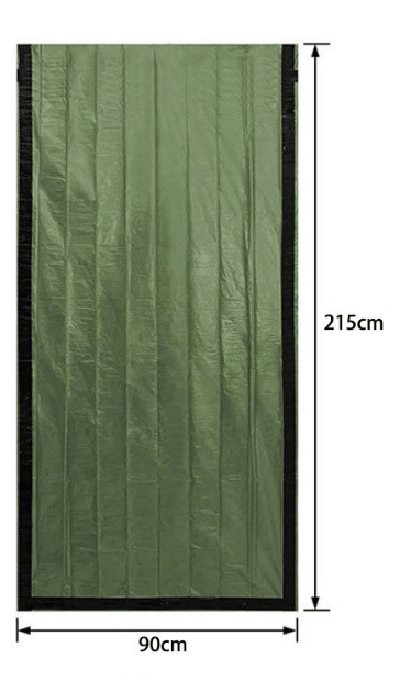 Nødsøvnpose med fløjte, ultralet vandtæt varm tæppe til camping, vandreture green 4pc