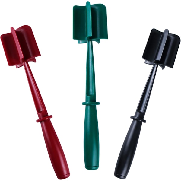 3-pack multifunktionell värmetålig köttmosare, hamburgerhackare, potatismosare, köttfärs, köksredskap.