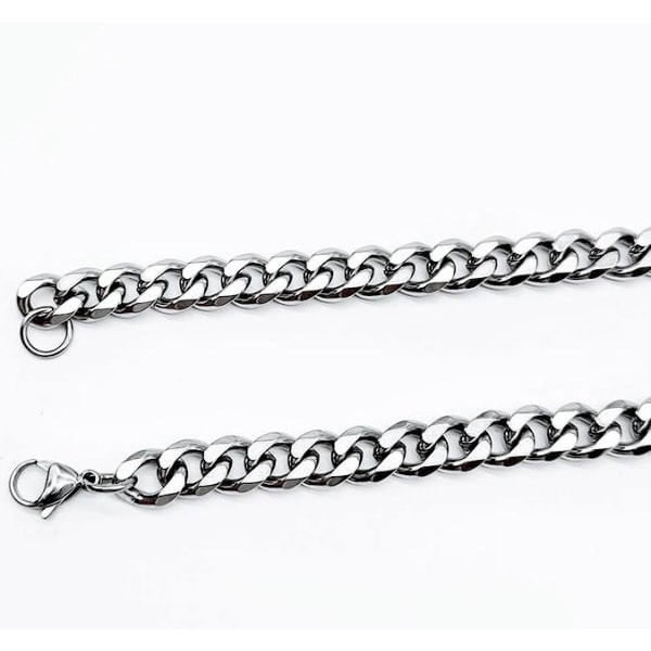 Polerad Pansarlenk halsband i stål som behåller färgen livet ut! 7mm tjock, 55cm lång 7mm tjock, 55cm lång
