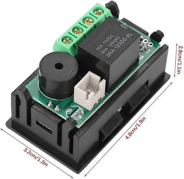 Digital DC-termostat, Sunmostar, 12 V, -50 -110, Plast, Svart