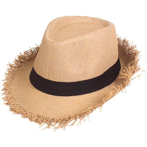 Panamahattar för män, stråhatt, solhatt, jazzkeps, linne, panamahatt, semester, resehatt, platt hatt för män, 03-Beige, One Size