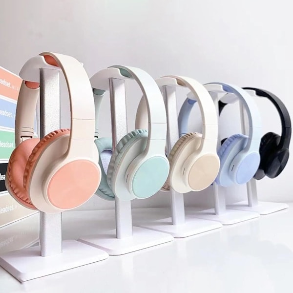 Trådløse øretelefoner, Bluetooth 5.3 In-Ear trådløse hodetelefoner, HiFi støyreduserende hodetelefoner med innebygd mikrofon, sammenleggbar oransje orange