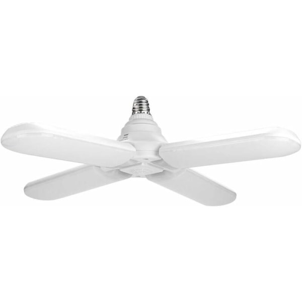 LED-taklampe, 60W E27 AC95-265V Fire Super Bright LED-taklamper, sammenleggbar viftelampe